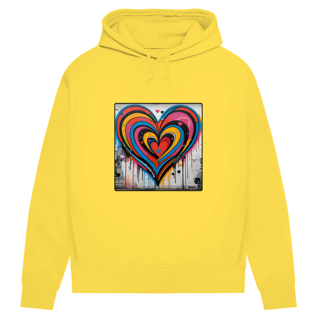 Damen Premium Bio Hoodie Heartcore