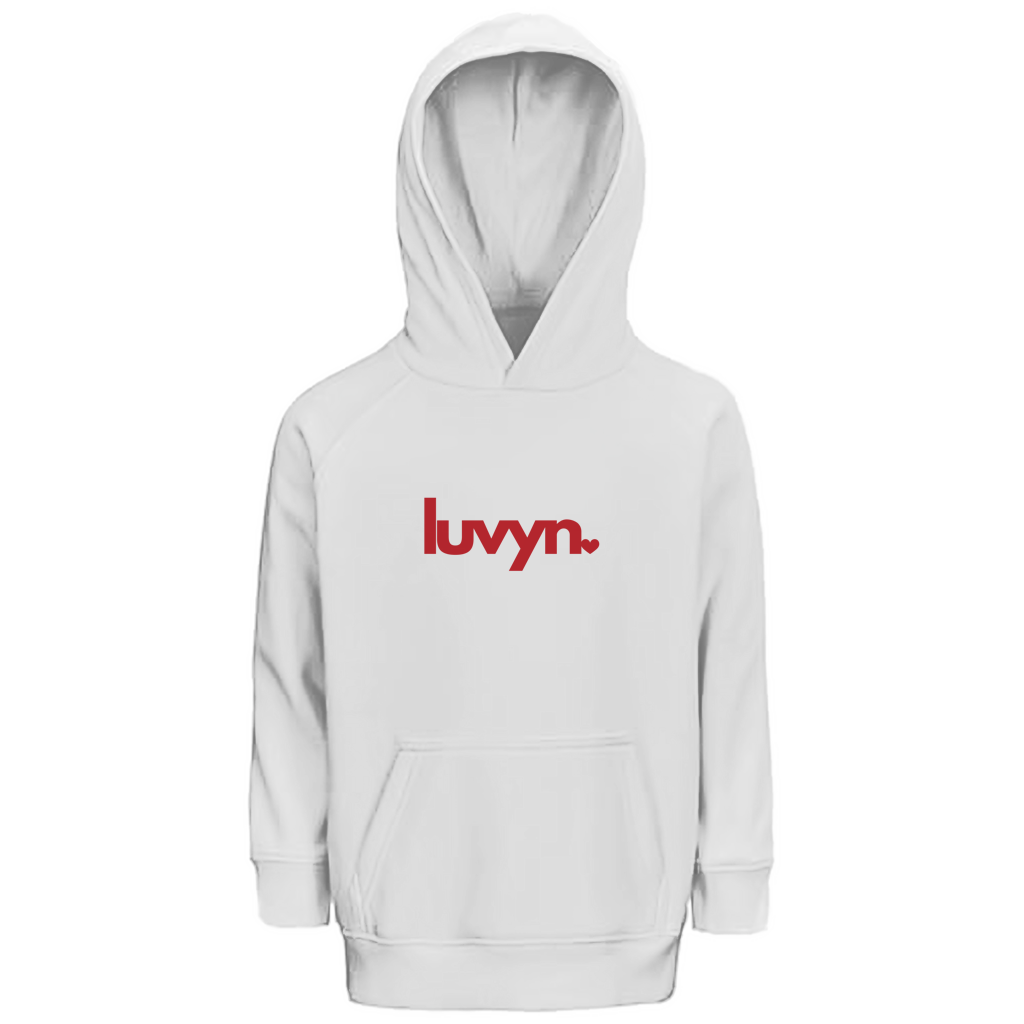 Kinder Premium Bio Hoodie LUVYN RED