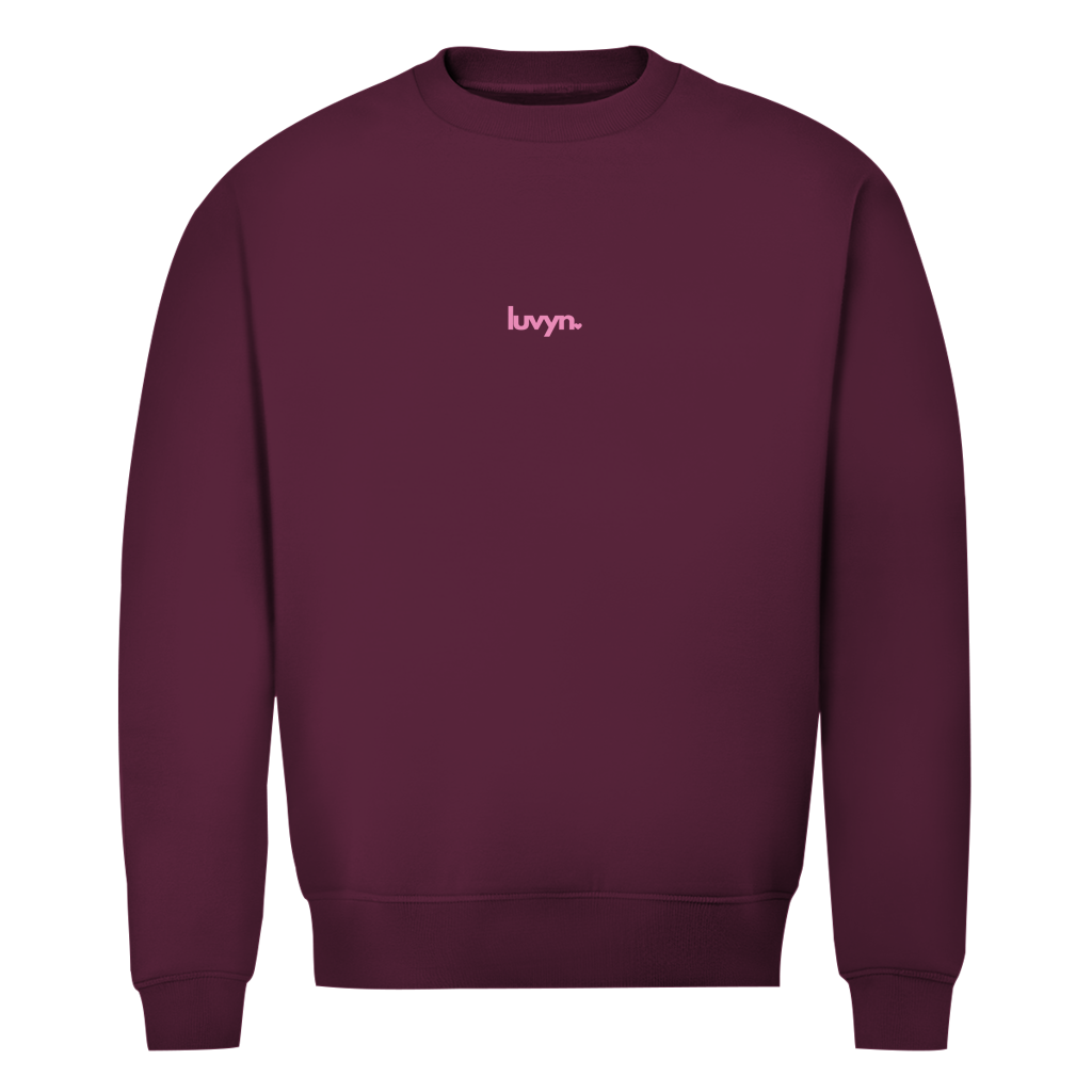 Herren Premium Bio Sweatshirt LUVYN PINK 26