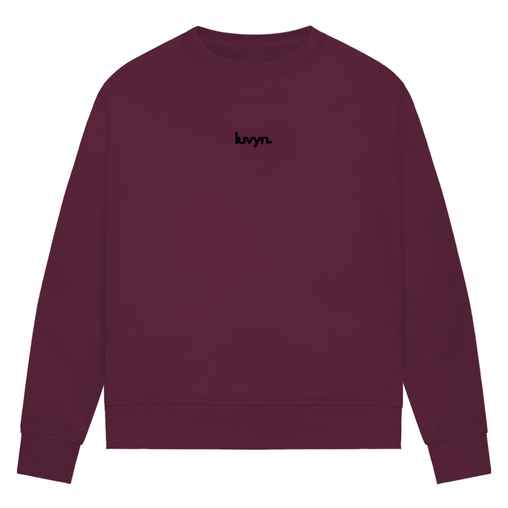 Damen Premium Bio Sweatshirt LUVYN BLACK 26