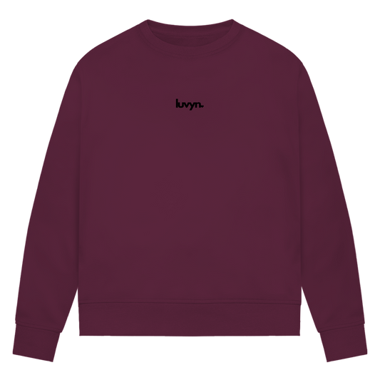Damen Premium Bio Sweatshirt LUVYN BLACK 26