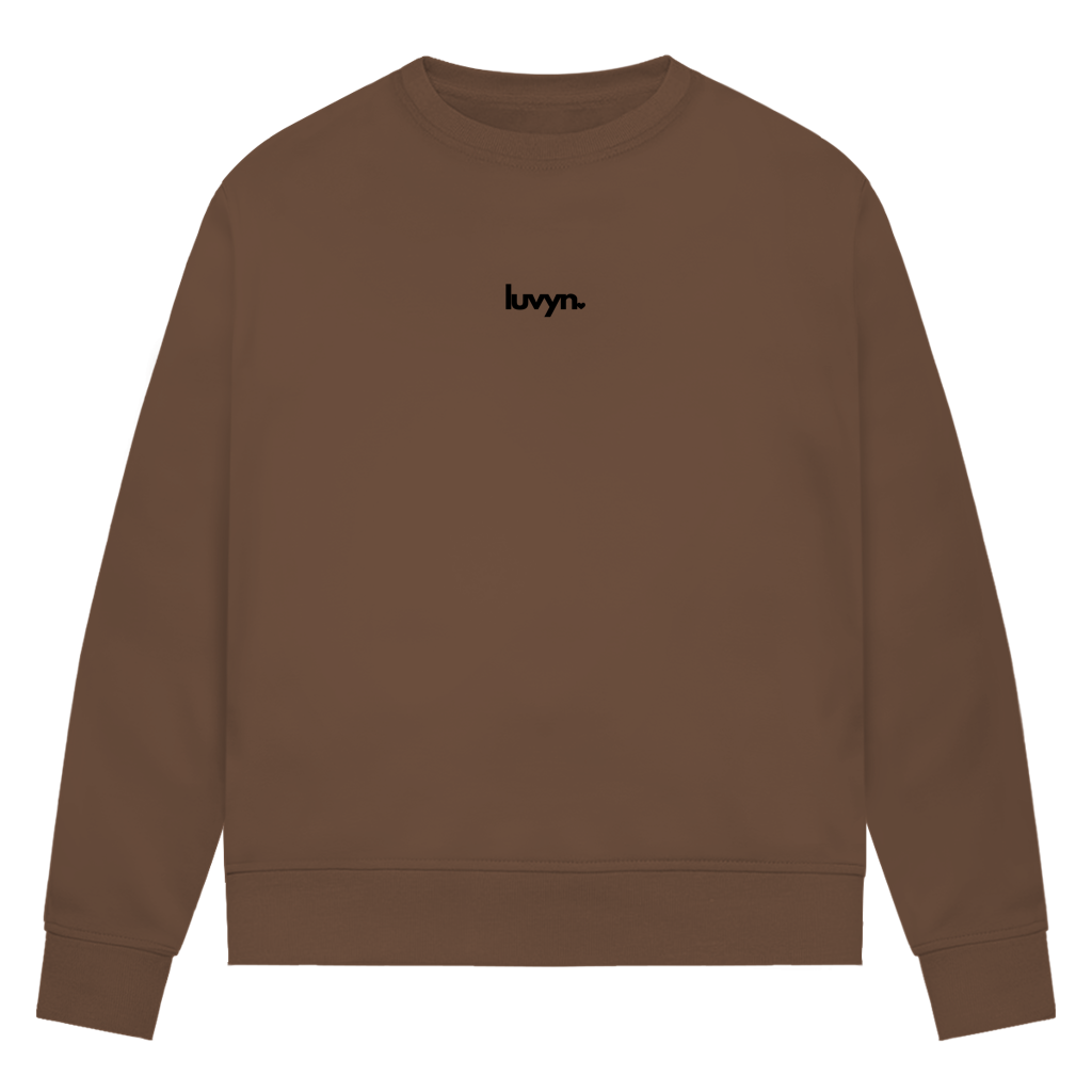Damen Premium Bio Sweatshirt LUVYN BLACK 26