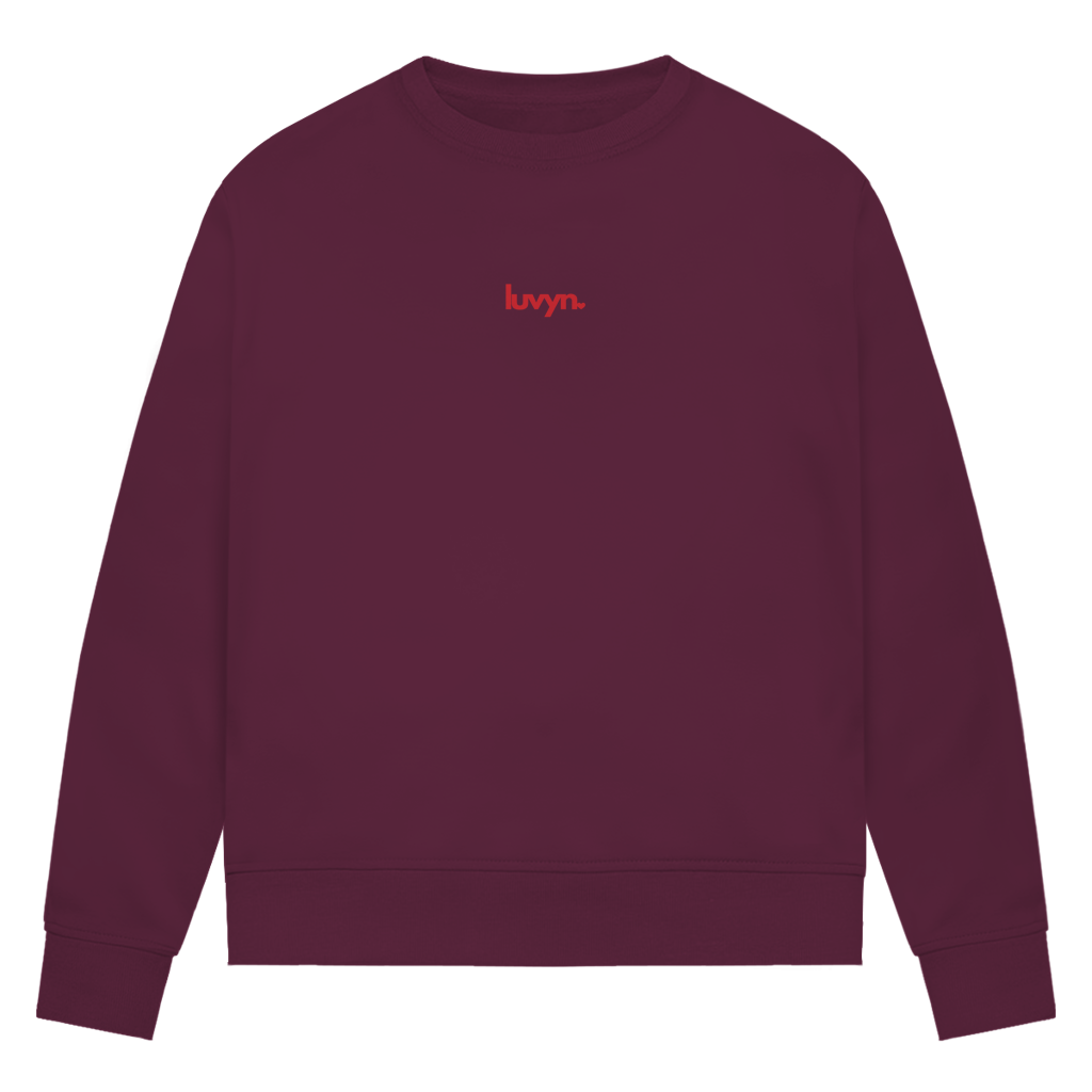 Damen Premium Bio Sweatshirt LUVYN RED 26