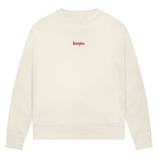 Damen Premium Bio Sweatshirt LUVYN RED 26