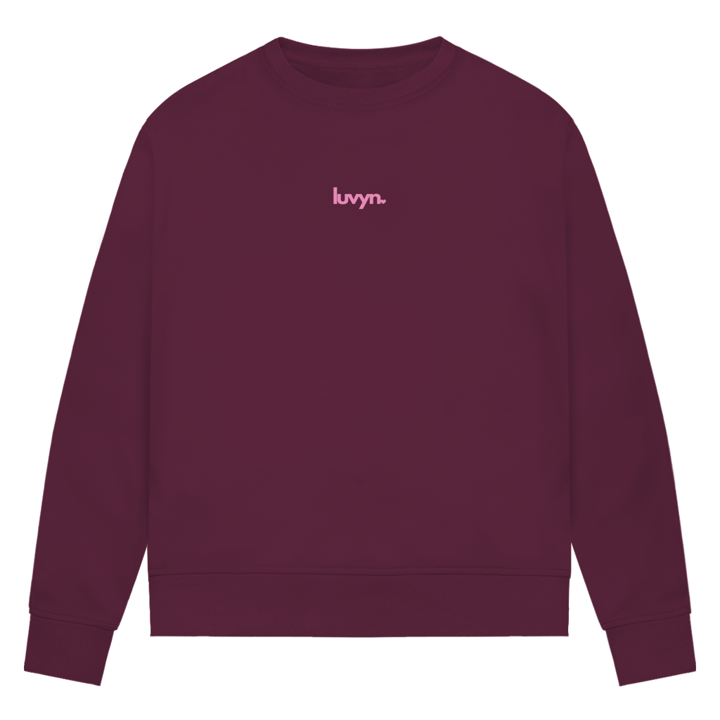 Damen Premium Bio Sweatshirt LUVYN PINK 26