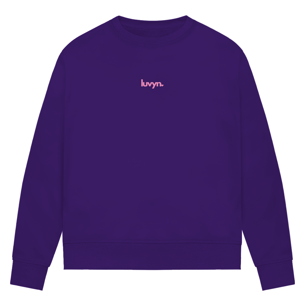 Damen Premium Bio Sweatshirt LUVYN PINK 26