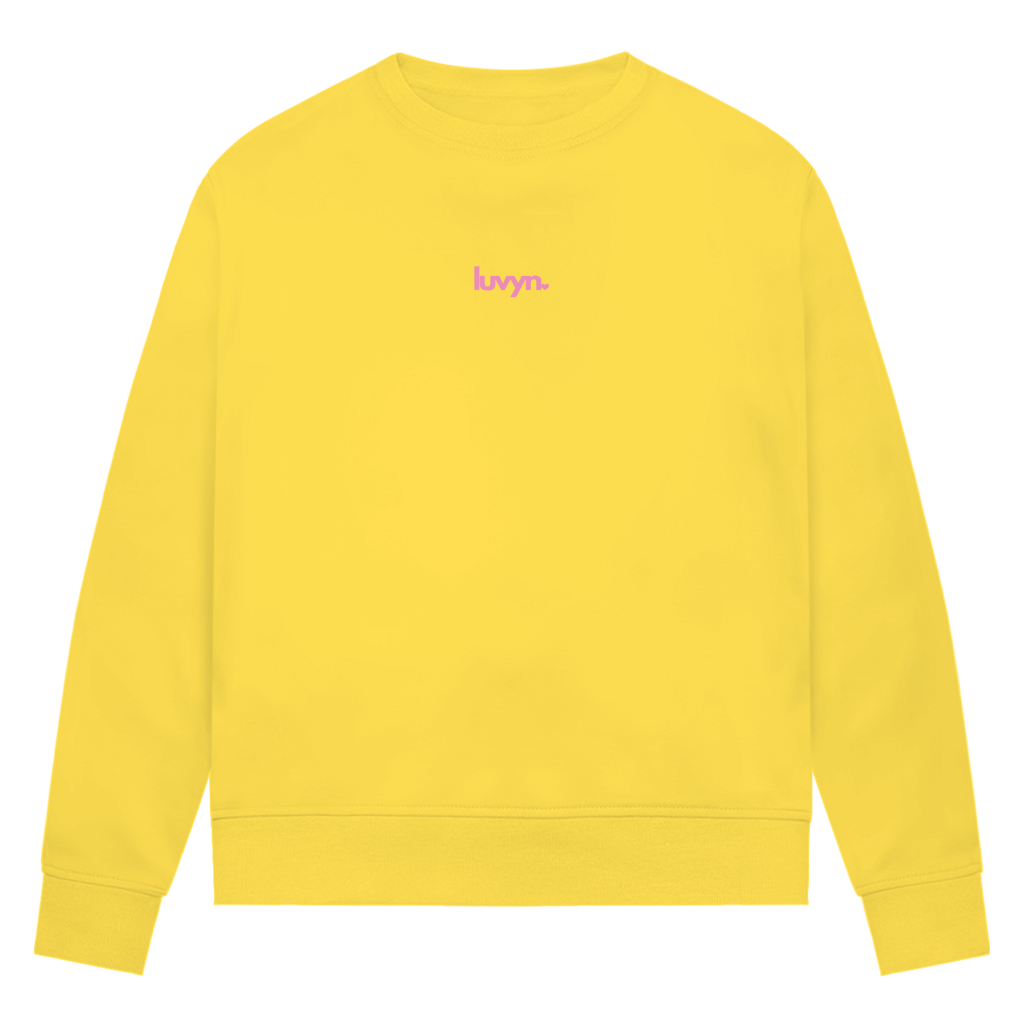 Damen Premium Bio Sweatshirt LUVYN PINK 26