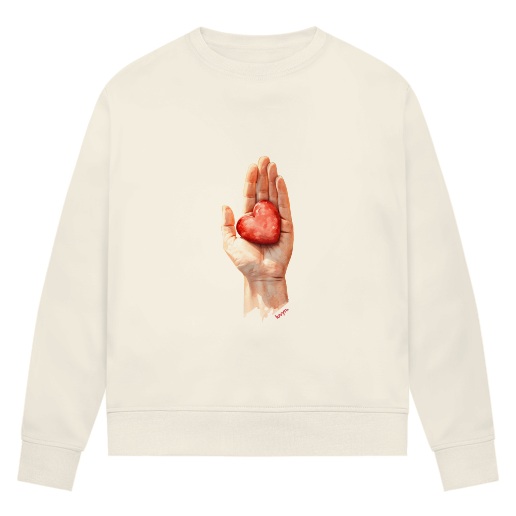Damen Premium Bio Sweatshirt Herzstück 26