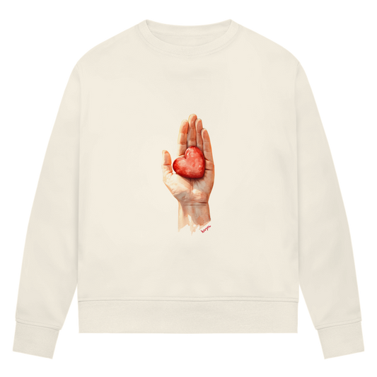 Damen Premium Bio Sweatshirt Herzstück 26