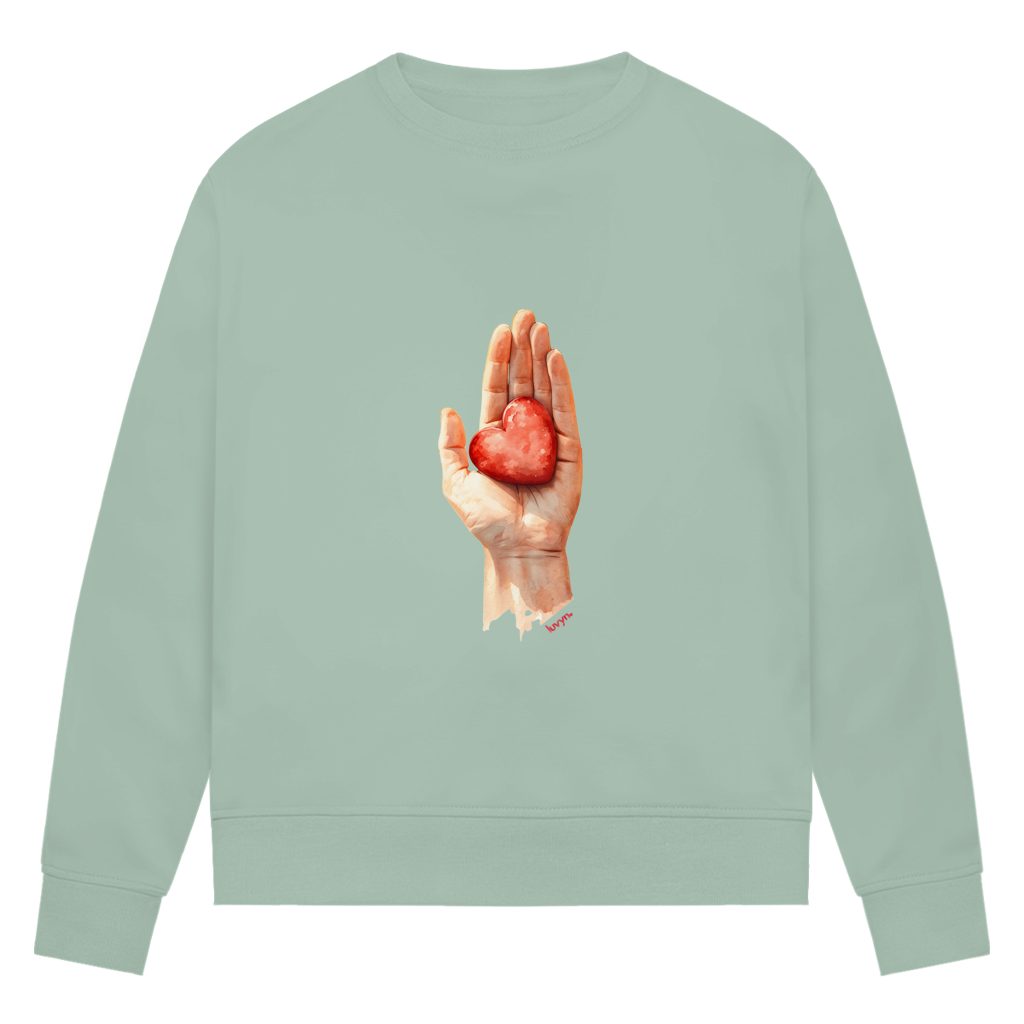 Damen Premium Bio Sweatshirt Herzstück 26