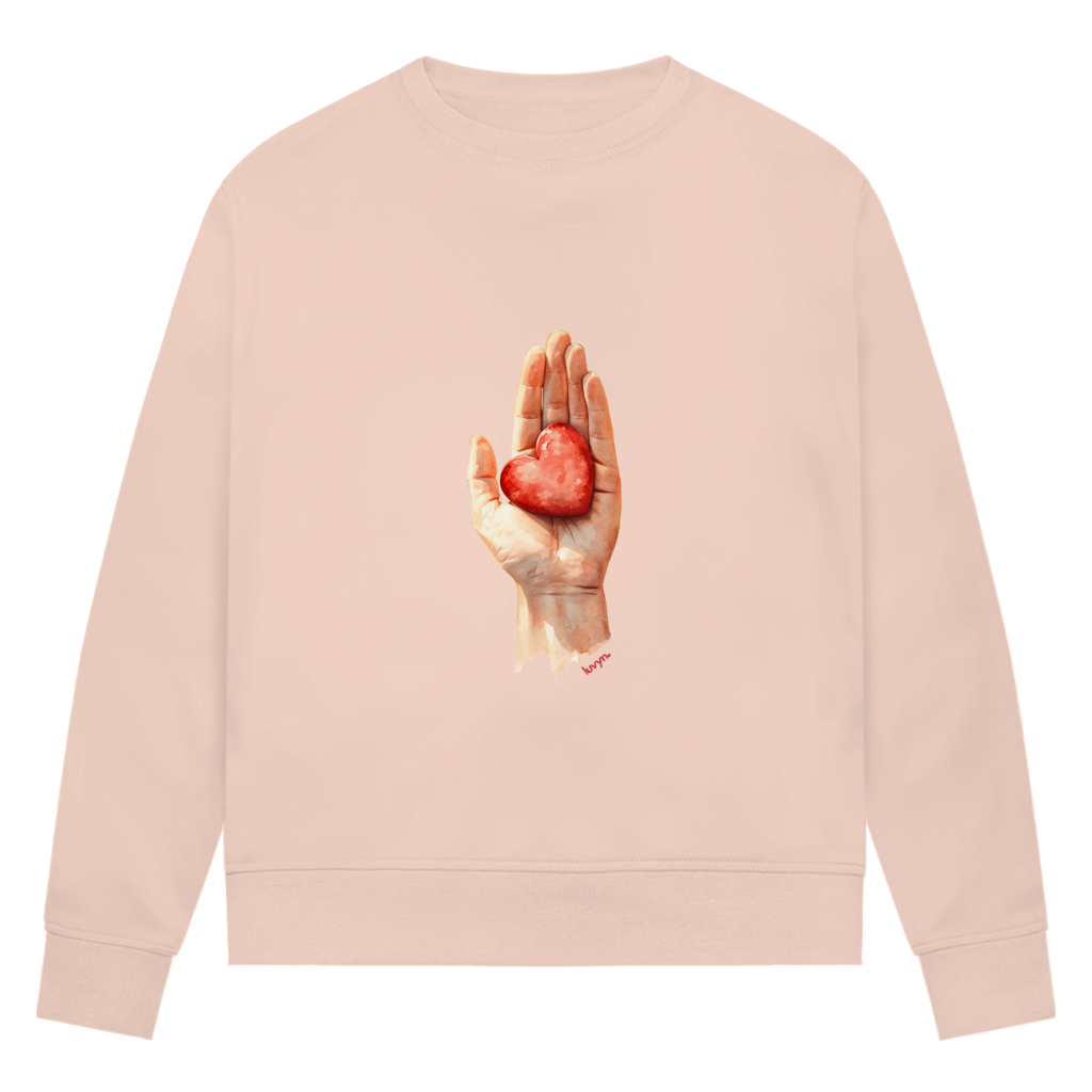 Damen Premium Bio Sweatshirt Herzstück 26