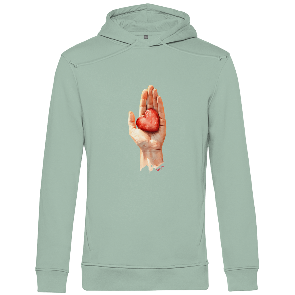 Herren Premium Bio Hoodie Herzstück 26