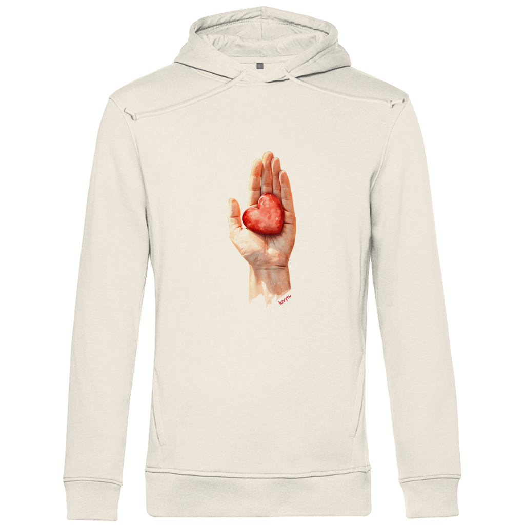 Herren Premium Bio Hoodie Herzstück 26