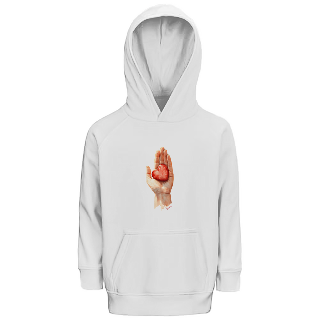 Kinder Premium Bio Hoodie Herzstück 26
