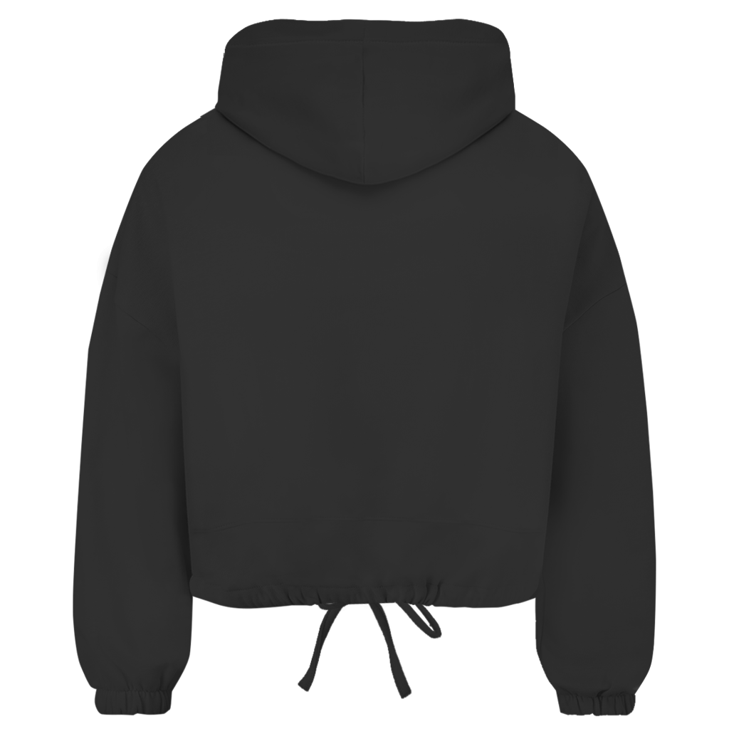 Damen Premium Cropped Oversize Hoodie LUVYN RED