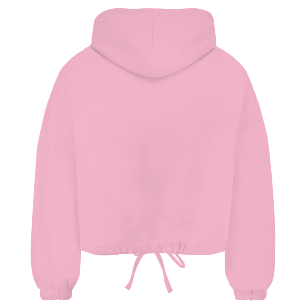 Damen Premium Cropped Oversize Hoodie LUVYN RED