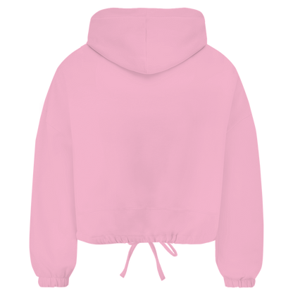 Damen Premium Cropped Oversize Hoodie LUVYN RED