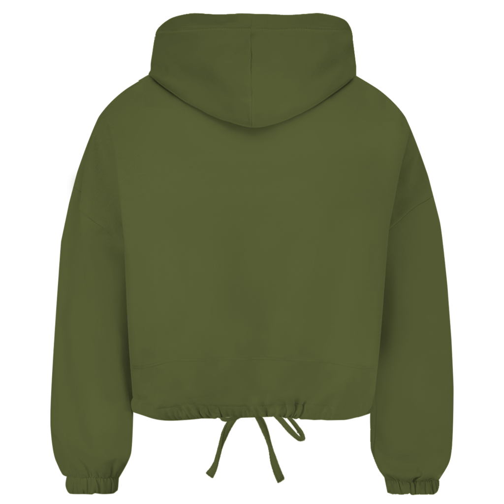 Damen Premium Cropped Oversize Hoodie LUVYN PINK