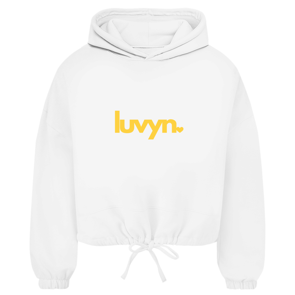 Damen Premium Cropped Oversize Hoodie LUVYN DAISY