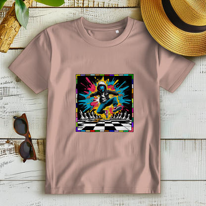 Damen Premium Bio T-Shirt Chess Splash