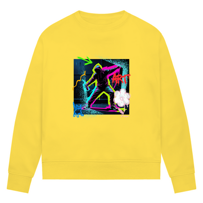 Damen Premium Bio Sweatshirt Graffiti Guy