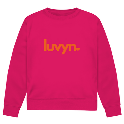 Herren Premium Bio Sweatshirt LUVYN ORANGE