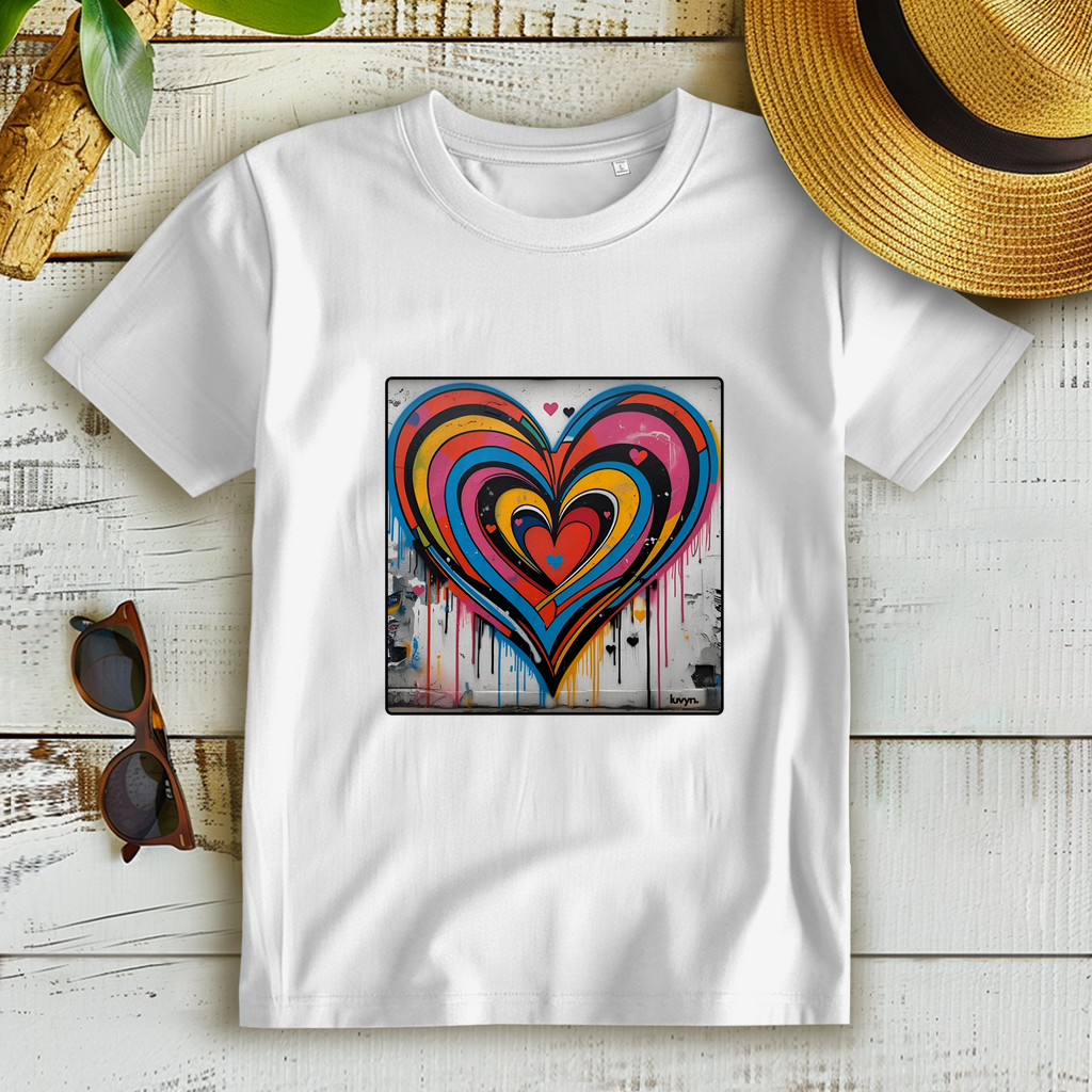 Damen Premium Bio T-Shirt Heartcore