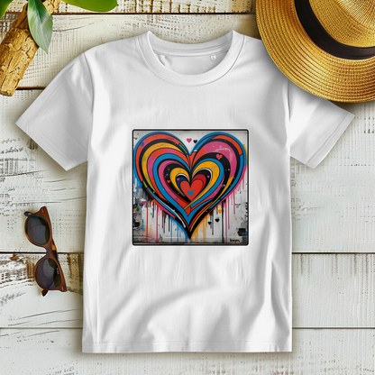 Damen Premium Bio T-Shirt Heartcore