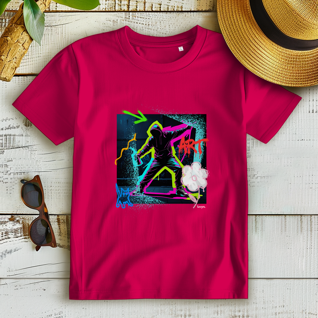 Damen Premium Bio T-Shirt Graffiti Guy