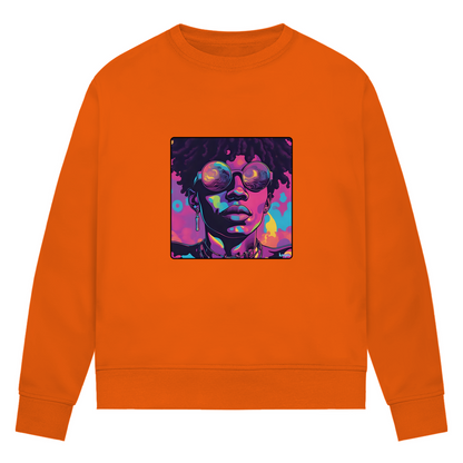 Damen Premium Bio Sweatshirt Vibevision