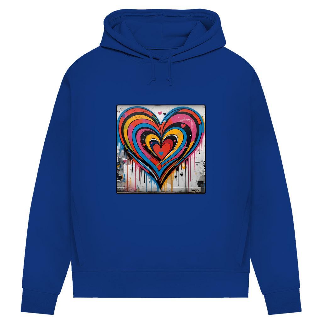 Damen Premium Bio Hoodie Heartcore