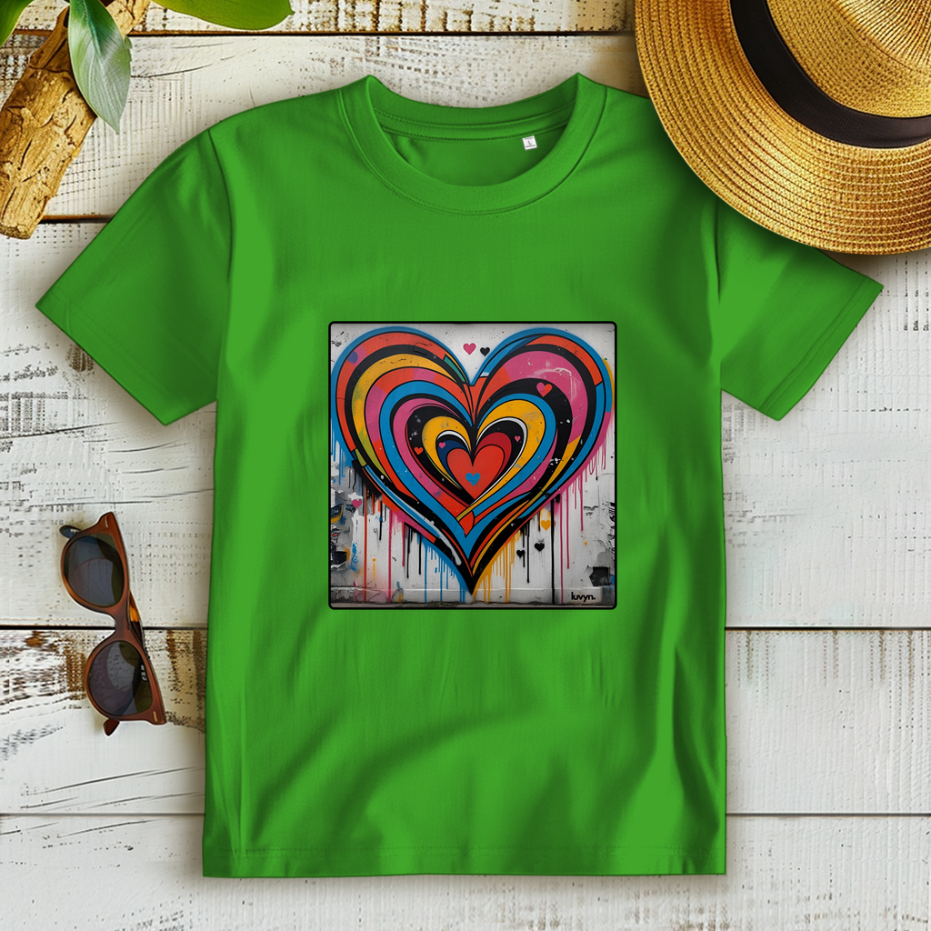 Damen Premium Bio T-Shirt Heartcore