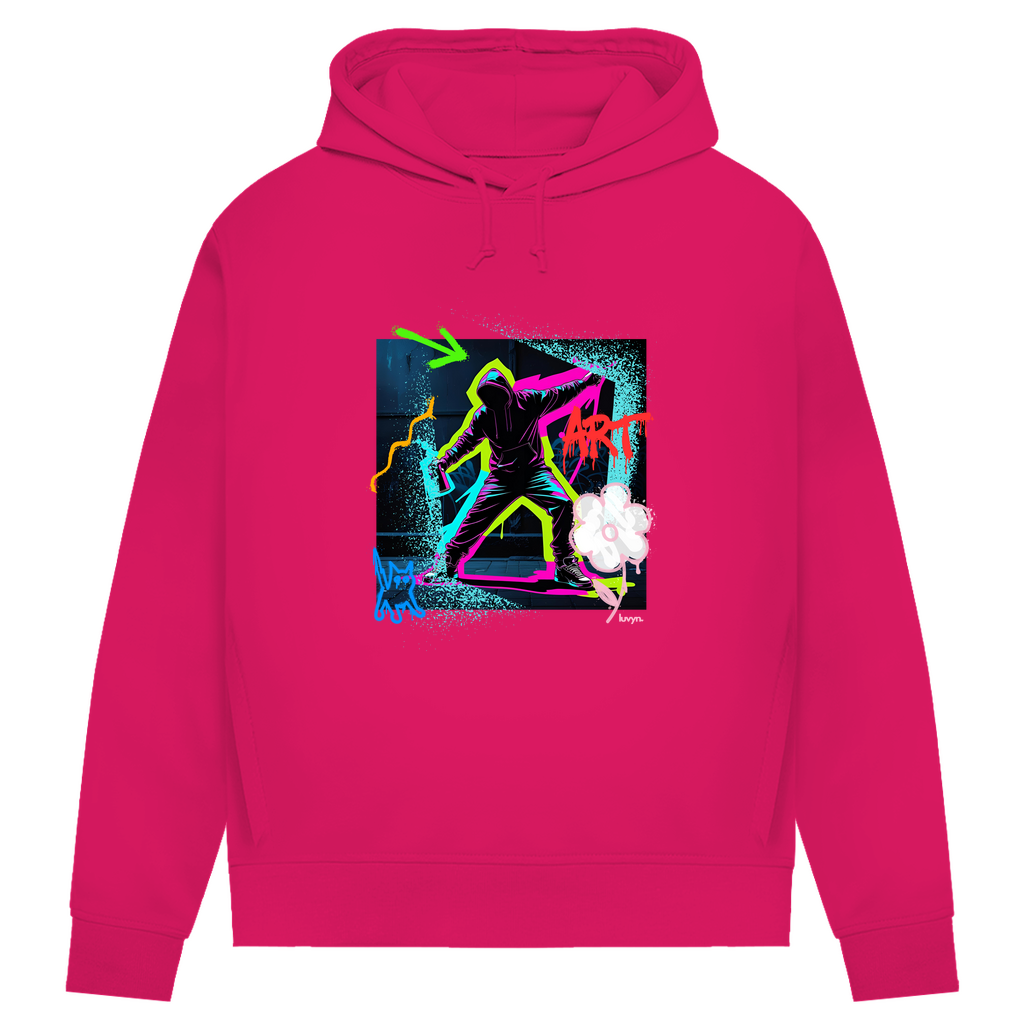 Damen Premium Bio Hoodie Graffiti Guy