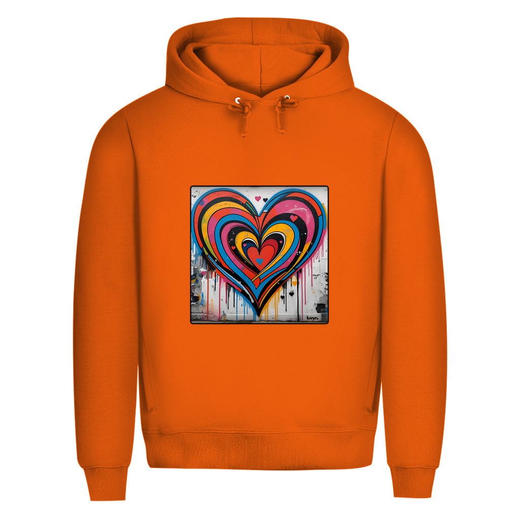 Herren Premium Bio Hoodie Heartcore