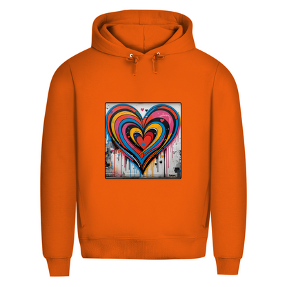 Herren Premium Bio Hoodie Heartcore