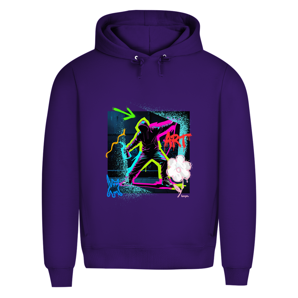 Herren Premium Bio Hoodie Graffiti Guy