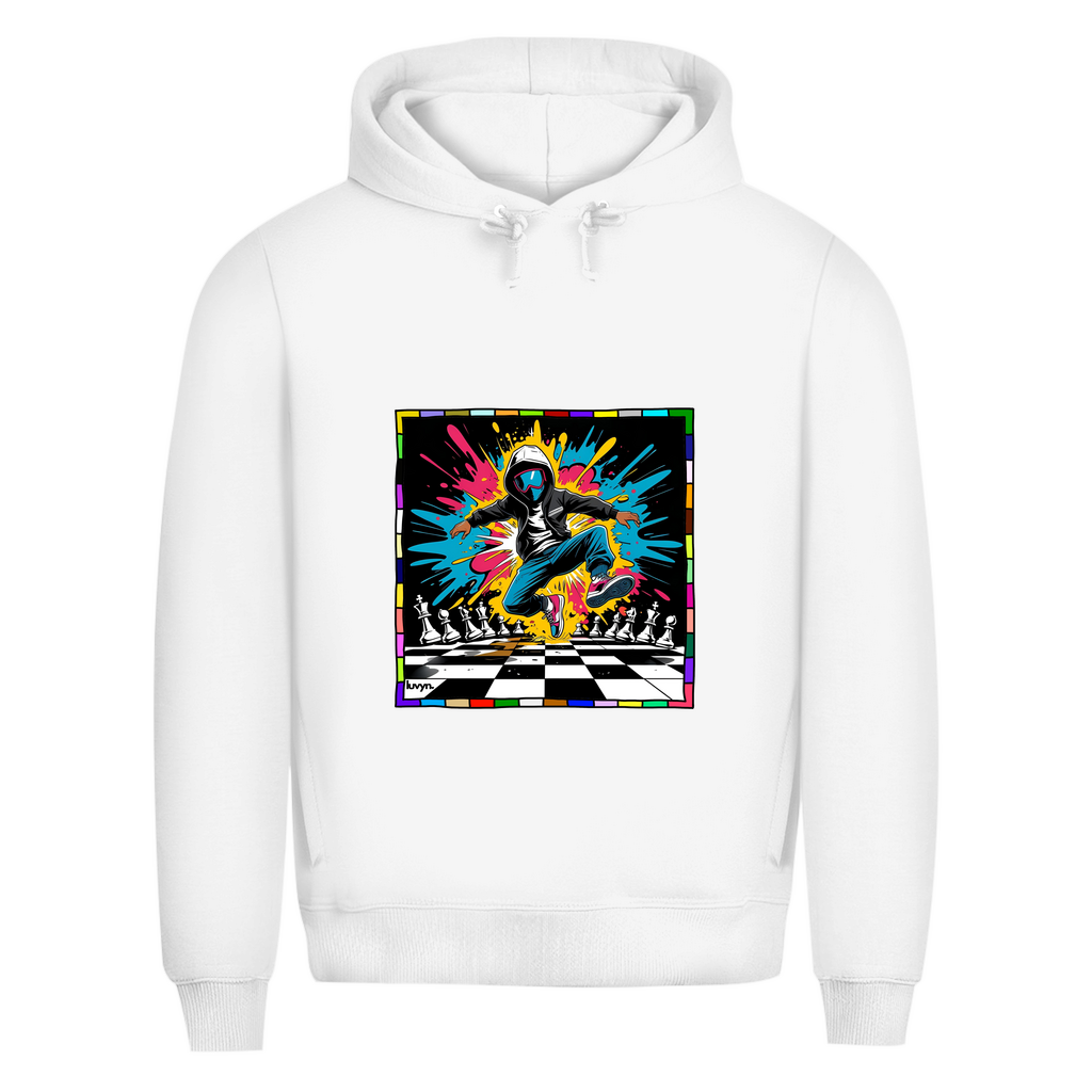 Herren Premium Bio Hoodie Chess Splash