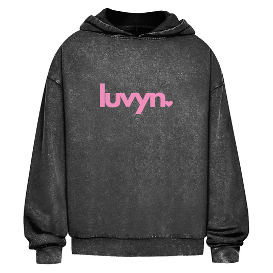 Oversize Washed Hoodie LUVYN PINK