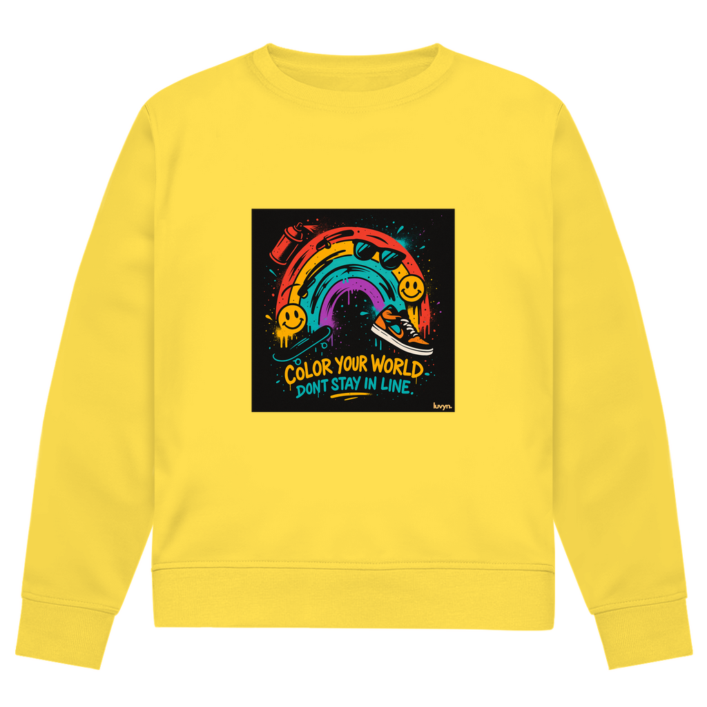 Herren Premium Bio Sweatshirt Color Your World