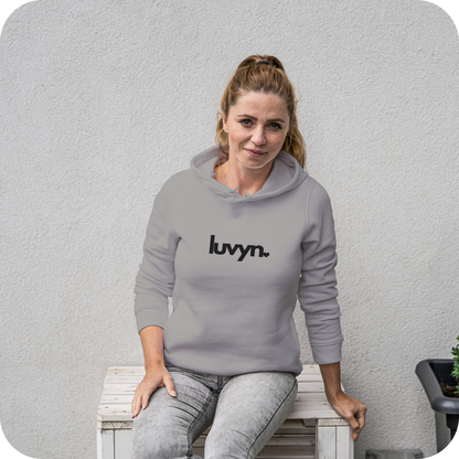 Damen Premium Bio Hoodie LUVYN BLACK