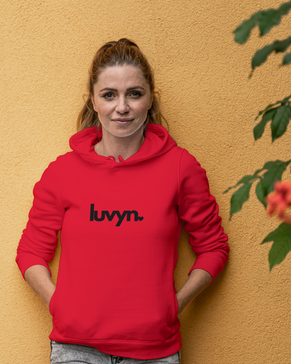 Damen Premium Bio Hoodie LUVYN BLACK