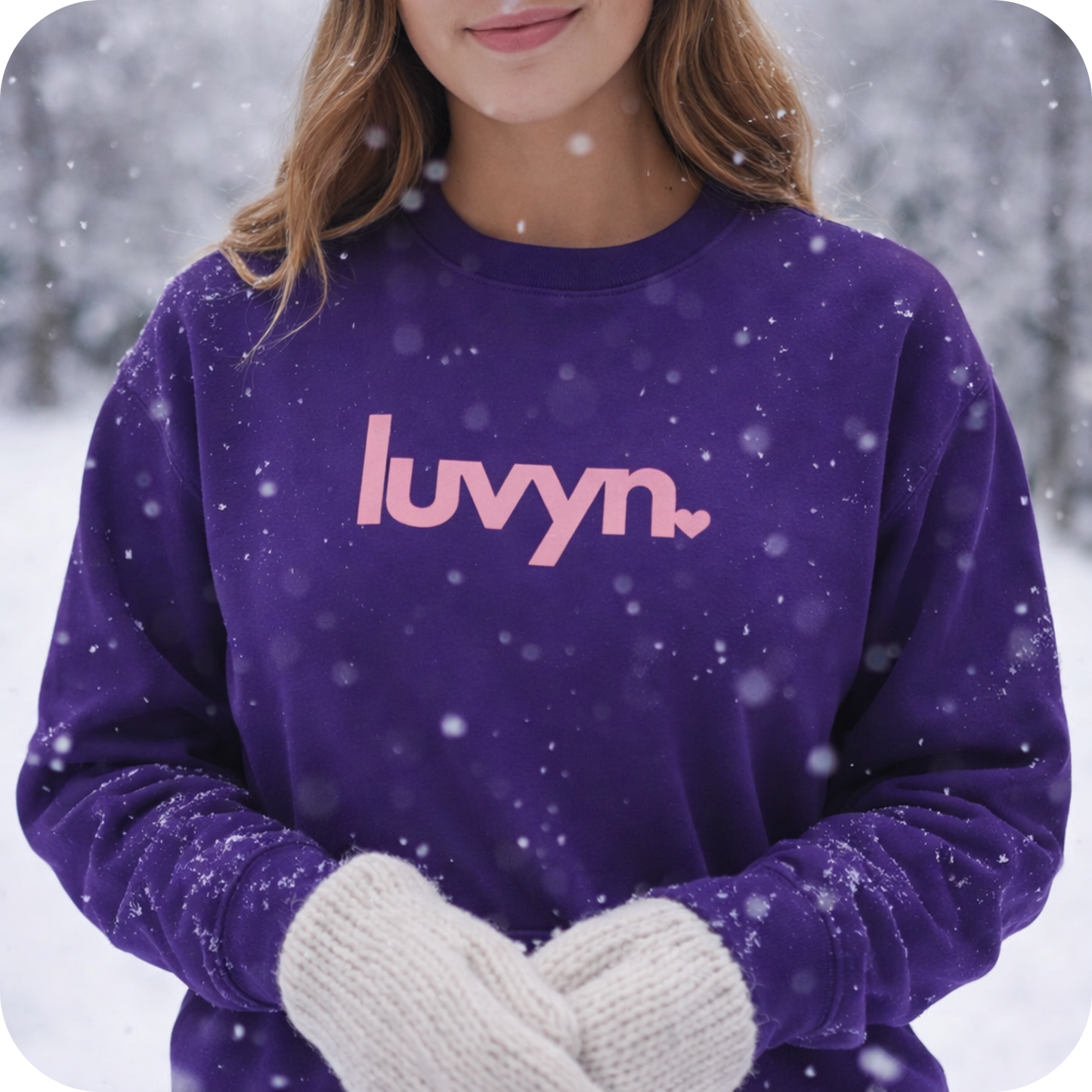 Damen Premium Bio Sweatshirt LUVYN PINK