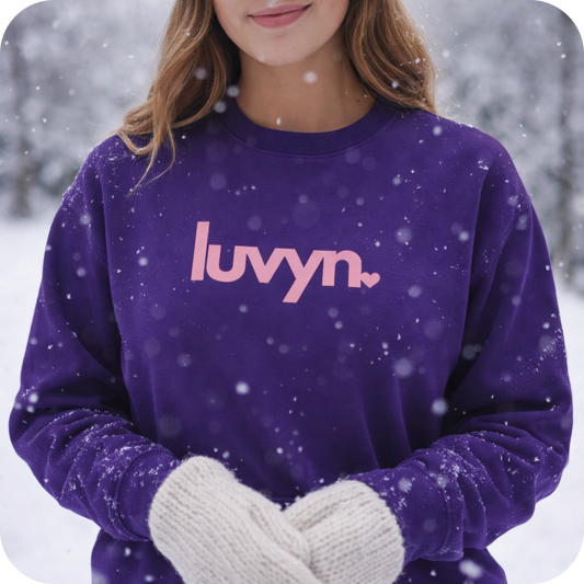 Damen Premium Bio Sweatshirt LUVYN PINK
