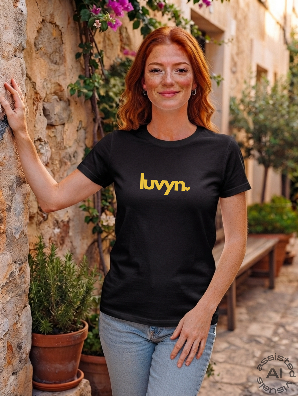 Damen Premium Bio T-Shirt LUVYN DAISY