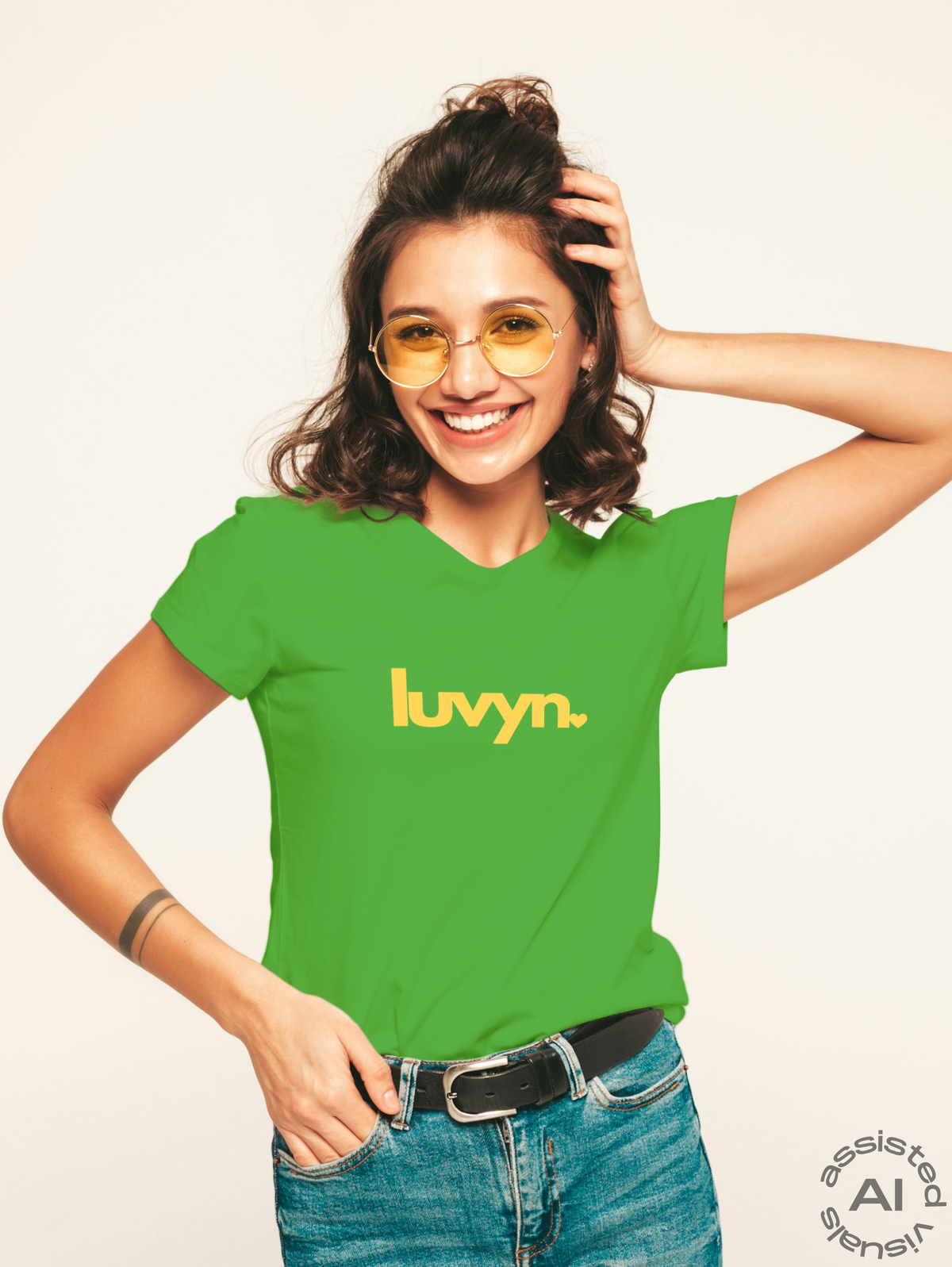 Damen Premium Bio T-Shirt LUVYN DAISY