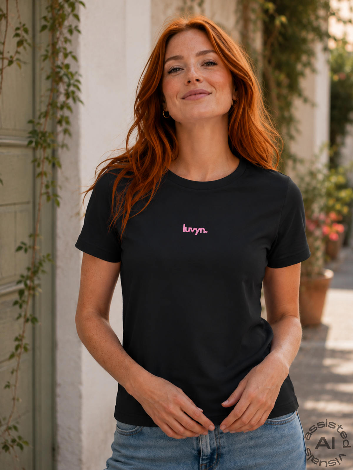 Damen Premium Bio T-Shirt LUVYN PINK 26