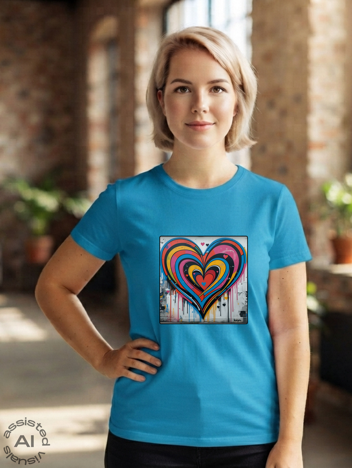 Damen Premium Bio T-Shirt Heartcore