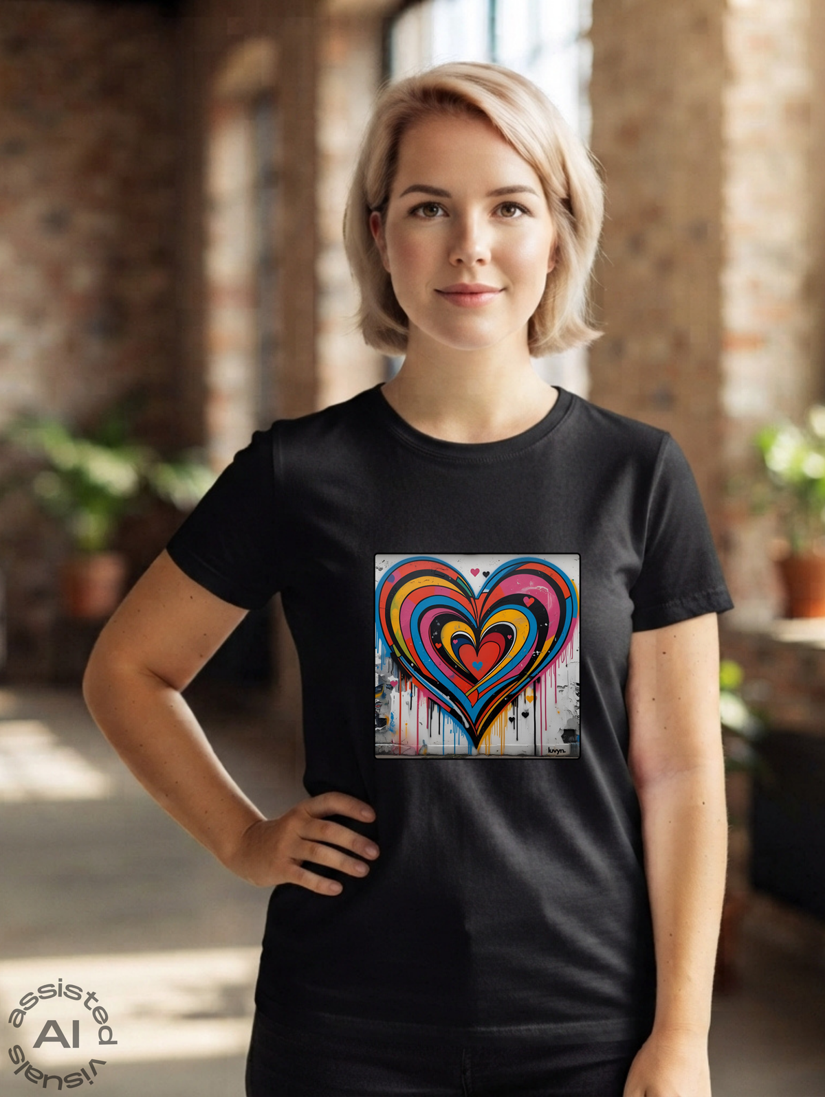 Damen Premium Bio T-Shirt Heartcore