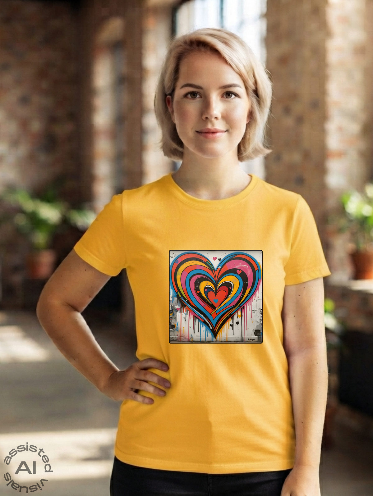 Damen Premium Bio T-Shirt Heartcore