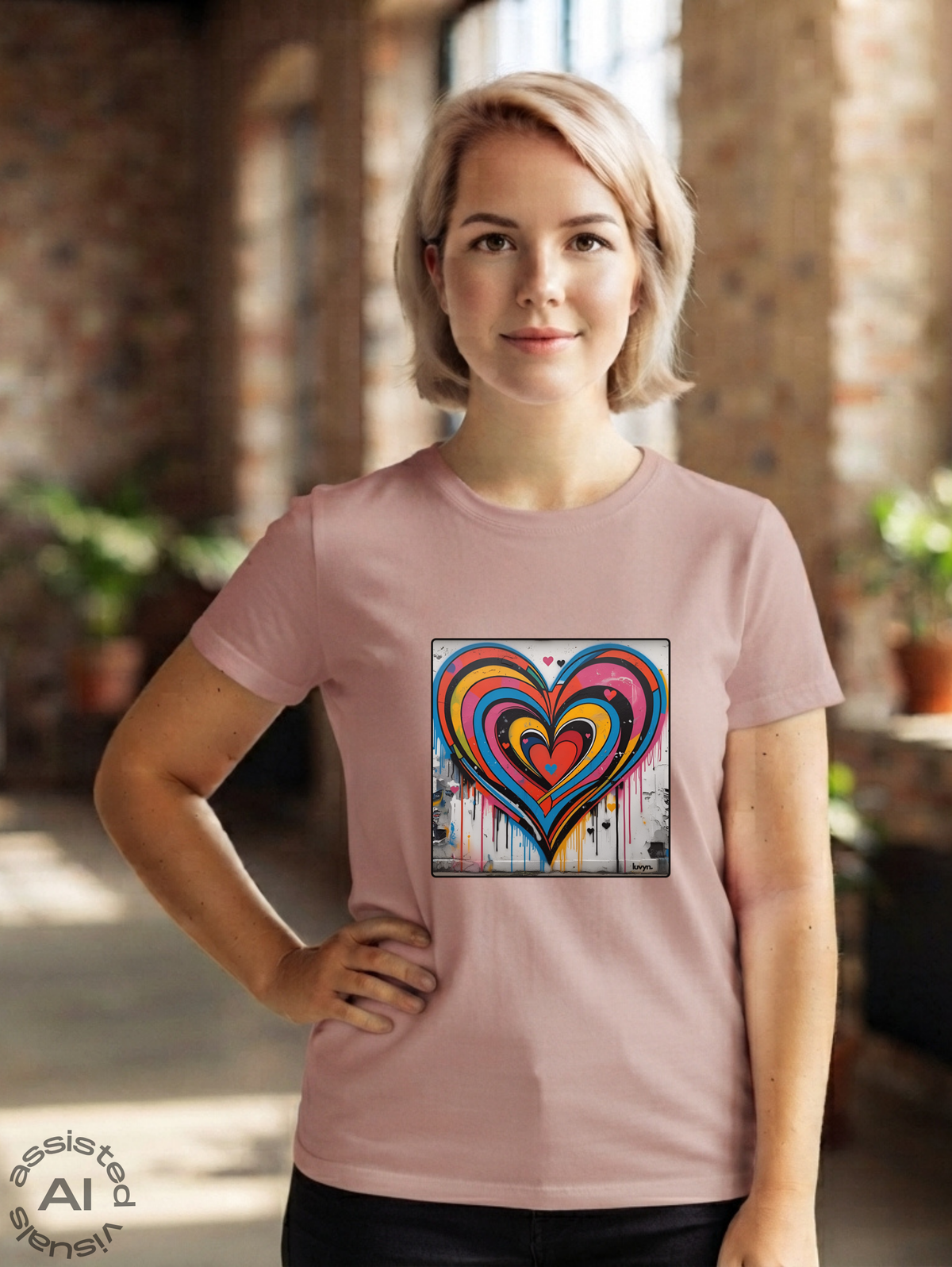 Damen Premium Bio T-Shirt Heartcore